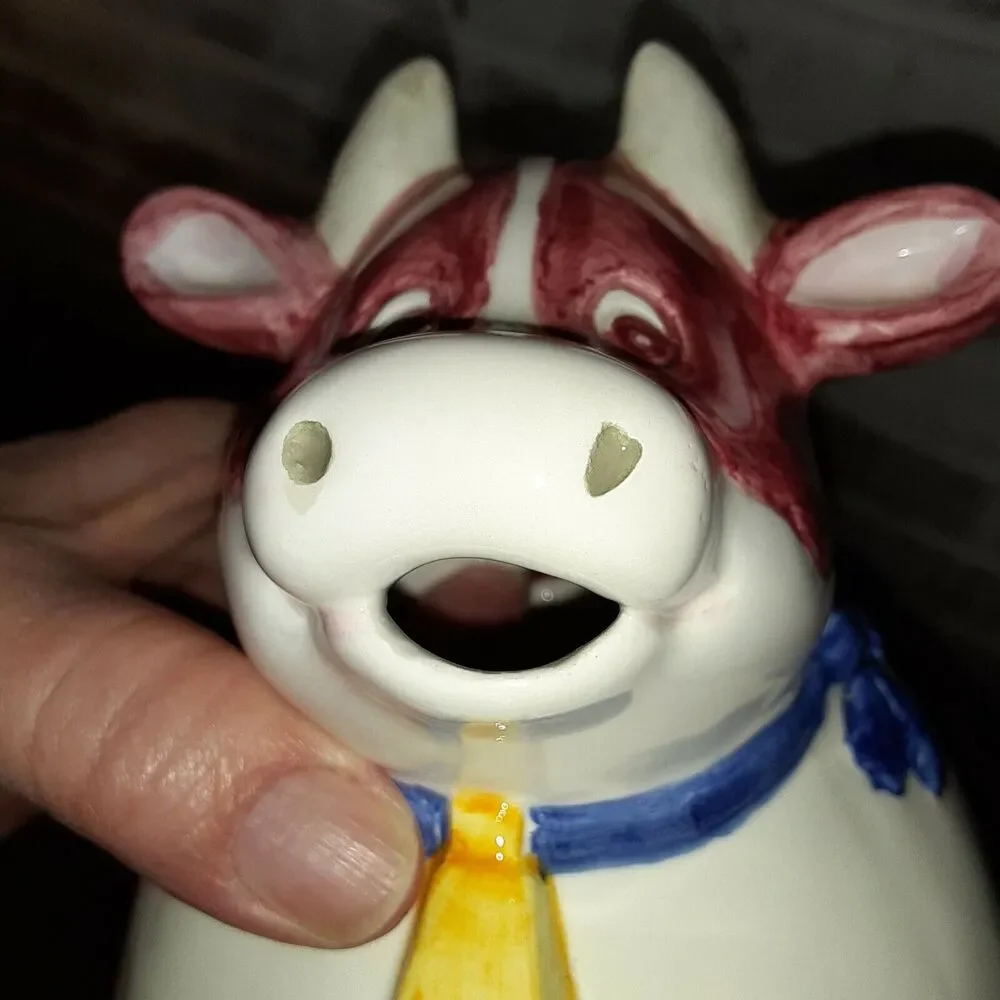 Unique Cow Pitcher, Creamer, Au Jus Country Farmhouse